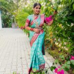 Anshita Akbarsha Instagram - Learn to value yourself, which means: fight for your happiness.” Jewels @new_ideas_fashions Saree @sarvatva.chennai #smile #love #traditional #vijaytvserial #chellamma #oxidisedjewellery #saree #sateelove #treading #traditional