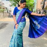 Anshita Akbarsha Instagram - Saree love🤍🧿 Saree @bhuvanasilkhouse_salem #saree #sareelove #treading #traditional #bepositive #malayalamsongs #nostalgiamusic #insta #instatrend