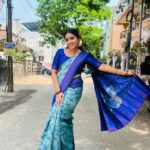 Anshita Akbarsha Instagram - Saree love🤍🧿 Saree @bhuvanasilkhouse_salem #saree #sareelove #treading #traditional #bepositive #malayalamsongs #nostalgiamusic #insta #instatrend
