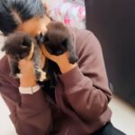 Anshita Akbarsha Instagram - Heyyyy 🧿🥰. ente aamiyum makkalum🐈 Barbie & Blackie 🐱🥳 #backtohome #happy #catlover #bepositive #smile #beblessed