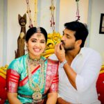 Anshita Akbarsha Instagram - Chellamma Engagement Scenes Photo Shoot 😍 ….. Excited Scenes are coming soon . Don’t miss it 🤩🤍 #chellamma #love #engaged #engagement #romance #vijay #vijaytv #artist #cute #couple #love
