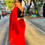 Anshita Akbarsha Instagram - living, loving, healing, learning, growing. Saree @sarvatva.chennai blouse @lisnavinu #sareelove #trendingreels #happy #reels #insta