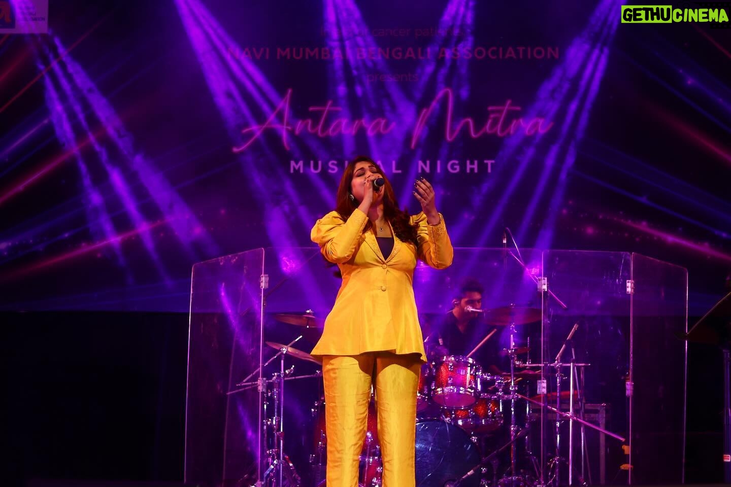 Antara Mitra Instagram - Last Night Navi Mumbai gave so much love — 💛 My heart is full of gratitude #NaviMumbai #BengaliAssociation #cancerfundraiser Outfit by - @labelnishthabandal Jewellery by - @morpankh_jewels Styled by - @style_by_hetaljogi Assistant by - @khushboopeshwani_12 @akansh_02_ @talentwala.in