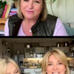 Anthea Turner Instagram - 💬 A lovely chat today with the always bubbly @antheaturner and her co-author and broadcaster sister, @wendy_turner_webster (who I have to say, what an absolute professional for turning up to the ‘live’ in pain from cracking a rib today!). 🐭 We chatted about their Underneath the Underground children’s book series (although in reality there’s something in there for any age - think panto giggles), that takes the reader into mouse world living in Tube stations around London, hatching plans to take back the famous Kohinoor diamond from the Tower of London. 👑🇬🇧Their adventures begin two weeks before the coronation of King Charles III. Beautifully illustrated throughout with gorgeous characterisation of the King and Queen, capturing their warmth, support of each other and Goon-like sense of humour. 🍓🎾 There’s more coming with a sequel in June set in England’s home of tennis and strawberries, Wimbledon. 🐁 Available online and in bookstores, Underneath the Underground would make a super gift for children or grandchildren. #childrensbooks #kingcharles #writingpartnerships #midlifewomen @splendidpublications #londonunderground