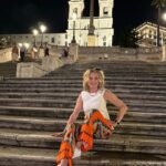 Anthea Turner Instagram - Just a quick few Birthday pictures from Sunny Roma 🥂🎉 Looking at these and others all we seem to have done is eat walk and drink loads of coffee !! 🤣 Will give you our itinerary in another post in case it’s on your list of places to go It’s our 3rd time so getting to know it well. Thank you Mark 🫶💋