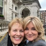 Anthea Turner Instagram - There are friends you don’t see for years then when you do it was like yesterday. Pam and I met at @bbcstoke back in the 80’s when BBC local radio was an integral part of the community together with the local paper, police station, bank, post office the list is sad and endless 😕 We decided to treat ourselves to lunch at @langham_london because the last time we were both, at this now magnificent hotel, it was the BBC canteen !! We talked, talked and talked some more. Love you Pam O’Brian @kramerknows ❤️