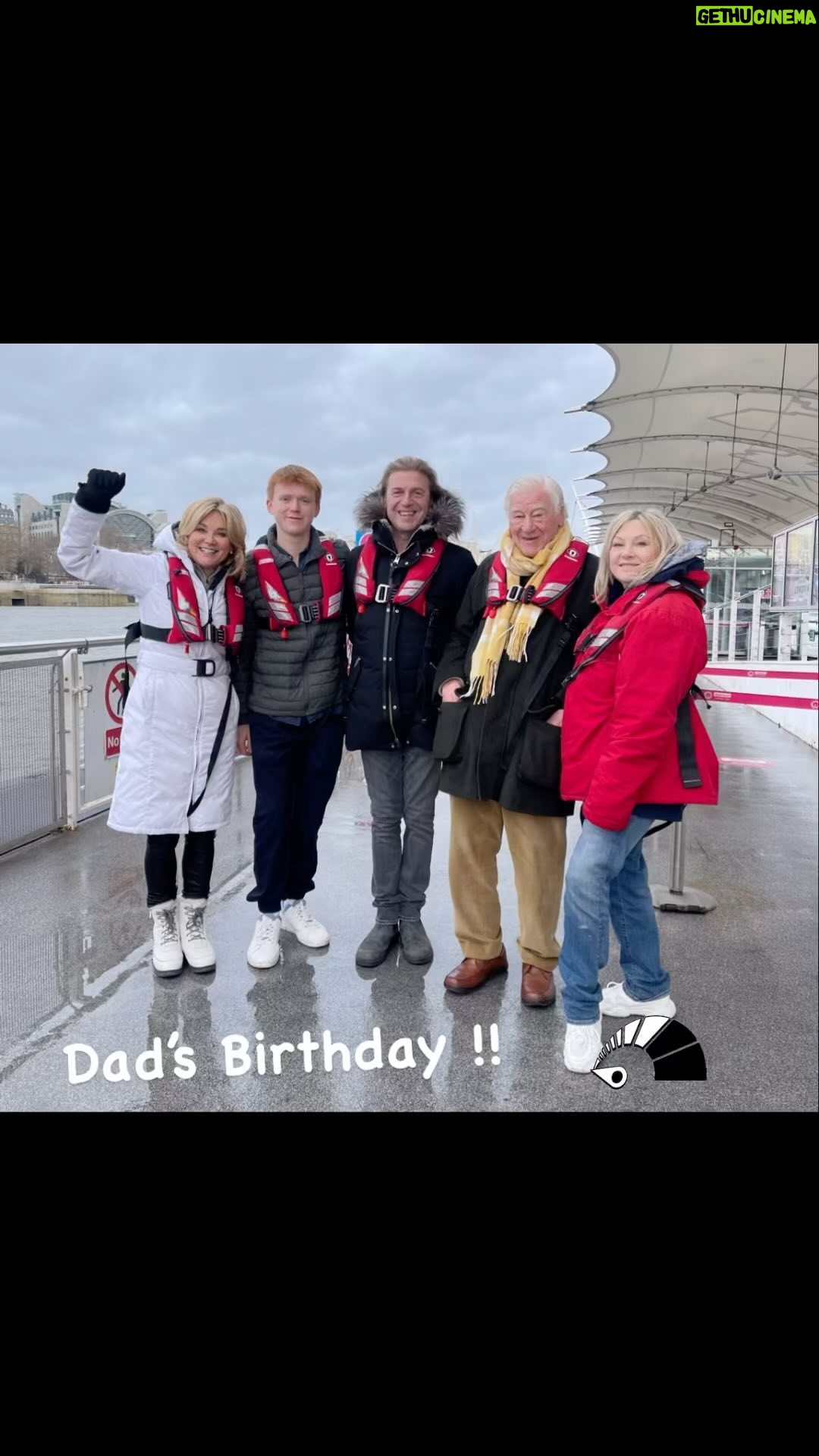 Anthea Turner Instagram - We buckled up to celebrate Dad’s 91st Birthday Yesterday 🚀❤️ This is a trip not to miss and we loved it. @thamesrockets are awesome, everyone felt safe, welcome, happy and full of life 😊 Captain Mike kept the throttle turned up on the way out and the way back, we were packed with fun facts by our amazing guide Max. I’ve watched them so many times powering down the Thames and so glad we’ve now all joined the Rocketeers on this great day for Brian 🫶❤️ 🚀 Thank you 🙏 @her__bie @markarmstrong581 @wendy_turner_webster I was like toast all the thermals and new fave boots I bought from @canopyshoeskew they are @emuaustralia and you are going to see me in them loads - It’s a deep love 🥰 🫶