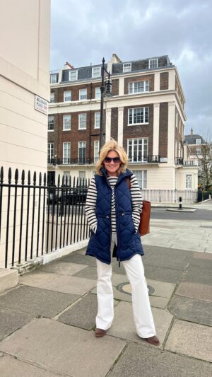 Anthea Turner Instagram - A lovely Friday post for you while thinking about the weekend…It’s definitely feeling warmer and today I’m finally packing away a whole load of Winter wear. 

‘Finds’ in @mountainwarehouse litter my wardrobe and I know the ones I post you love as well! 

Layering is definitely the way to go this Spring! Our weather is so unpredictable that I find layering will see you right whatever happens in our British Springtime...and thanks to @mountainwarehouse it can look great too! I’m obsessed with their long length gilet in navy....what do you think? 

These are picked out by me from their flagship store in Covent Garden.They have kindly given me a discount to share with you of 15% off use code - Anthea15 (online only).

Find all the item details below ⬇️
Rye Womens Long Quilted Gilet - The Rye Long Quilted Gilet is ideal for walks in the park and strolls through town. Keeping your body warm and cosy, thanks to IsoTherm fibres and a longer-length design. Drawstring cords allow for an easily adjustable fit.
 
Opal Womens Padded Gilet - The Opal women’s Padded Gilet is just what you need for the season. Lightweight and warm, thanks to microfiber filling and a DWR-coating on the fabric to keep you dry during light showers - ideal for layering.
 
Woolamai Womens Full-Zip Hoodie (navy stripe) - Casual and comfortable, Woolamai Women’s Full-Zip Hoodie is great as a mid-layer or jacket. Made in a soft polyester-cotton blend with an adjustable hood and two front pockets for easy storage when you’re out and about.
 
Iona Womens Softshell Jacket - The Iona Women’s Softshell Jacket is a great water-resistant layer that’s ideal for everyday use. Lightweight and breathable composition, with adjustable features for an improved fit and convenient multiple pockets.
 
Sunglasses - Marmaris sunglasses have polycarbonate frames with a matte finish. They have 400UV filter category 3 lenses and come with a microfibre case - ideal for adventures in the sun.

#AD