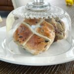 Anthea Turner Instagram - “HAPPY EASTER MY BUNNIES” 🐣 Feeling good Spring vibes today, helped along by 2 Hot Cross Buns for Breakfast! Had to be done ☺️ How are you ? 🫶🐣🫶