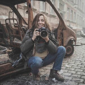 Antje Traue Instagram - Seven days into filming „Headshots“ portraying the life of photographer Anja Niedringhaus who despite all heartbreaking stories in life and sorrow of war never lost her smile. Directed by Roman Kuhn @roman_kuhn_moving_photography 
co-starring @cuciuffomichele & @dulcie.smart #featurefilm zieglerfilm_germany #zdf #co-production picture taken by @ishkamichocka