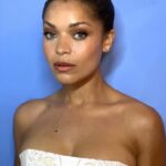Antonia Thomas Instagram – @bafta x @britishvogue x @netflixuk party ✨🤍✨

Thank you so much for having me. Such a gorgeous night catching up with old pals. 

Styling @hollyevawhite 🖤
MU @barriegmakeup 🤍
Dress @magdabutrym 
Shoes @maisonernest 
Earrings @lyliejewellery 
Bag @jimmychoo