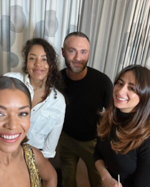 Antonia Thomas Instagram - Glam team appreciation post. I did NOT wake up like this. It really takes a village. Magicians all of you. Thank you!  @hollyevawhite @eointhomashiggins @alishadobson @francescabrazzo @emhargreaves #bifa2022