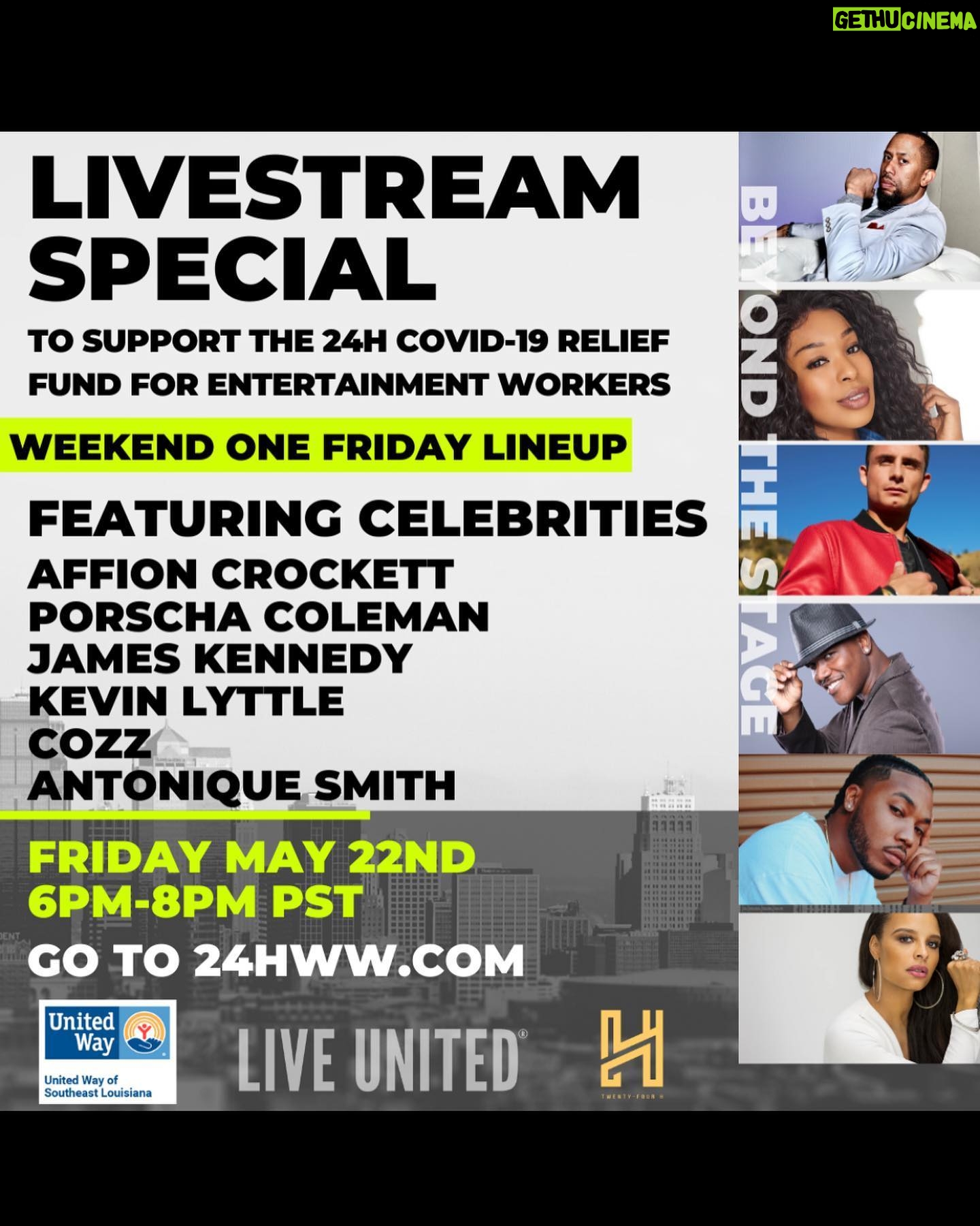 Antonique Smith - 4.1K Likes - TUNE IN TONIGHT!!!!! Friday May 22nd 6PM PST / 9PM EST š£šļøā¤ļø
#beyondthestage with
@24h_worldwideĀ Ā @UnitedWaySELA
TWENTY-FOUR H. COVID-19 Emergency Relief Fund.
benefiting our entertainment community
Tune in Today at 6pm-8pm (PST) for a (ā2hrā) tribute as we Kick Off Beyond The Stage" live streaming campaign to raise funds for our entertainment community; entertainers, artists, Art, Fashion, Film & TV., independent contractors, and gig workers,
Lineup for today Host @AffionCrockett | @porschacoleman @antoniquesmith
@cozz
@ym_thadon
@katemestajewelry
@itsjameskenneddy and more surprise guest cameos.
#24hworldwide
#covid_19
To Donate:
http://24hww.com/Ā Ā Or TEXT:
STEP 1: TEXT NUMBER (213) 397-2007
STEP 2: PUT THE DOLLAR AMOUNT
#weareallinthistogether