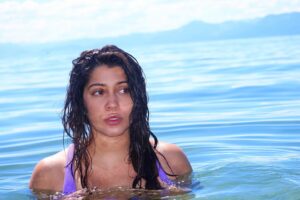 Anuja Joshi Instagram - Glacier water was freezing but we do things for the vibes around here ✨