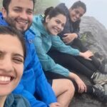 Anuja Sathe Instagram - DUKE Ki naak ke neeche se nikal liye👃 DUKE’s NOSE Trek 🫶🫶 #trekking #hiking #monsoon #friendslikefamily @ankita_parad @wanderingapu @alhadsapre