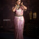 Anusha Hegde Instagram - Embrace the elegance of tradition❤️ ⭐️⭐️⭐️⭐️⭐️⭐️ MUA: @profile_makeover Saree draping: @style_with_anbu Hair style: @mani_stylist_ Blouse: @vika.label Pc: @momentzstudio Jewellery: @new_ideas_fashions