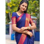 Anusha Hegde Instagram – ⭐️⭐️⭐️⭐️⭐️⭐️
Saree: @vriksham_saree_ 
Hairdo: @mersal_kid_08 
Blouse: @oshinanil
Pc: @03_dinesh_kumar_05