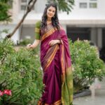 Anusha Hegde Instagram – Fan gifted one ❤️ ⭐️⭐️⭐️⭐️⭐️⭐️
It’s beautiful… thank yo so much ❤️
Saree: @music_is_why_we_have_ears 
Pc: @silvan__photography @vijay.silvan 
Hairdo: @mahi_hairdo 
Jewellery: @new_ideas_fashions