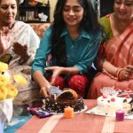 Anusha Viswanathan Instagram - Puppy Love. 🩵 . . . #birthday #happiness #moments #memories #joy #love #birthdayscenes #warmth #hope #magic #fashion #aesthetic #aesthetics #laughter #mypeople #grateful #birthdaydump #sareelove #bengali #petfriends #doggolove #cattolove #sareenotsorry #instablogger #lifestyleblogger