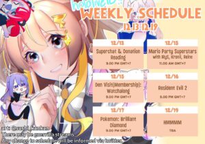 Anya Melfissa Instagram - 【WEEKLY SCHEDULE】

YT Channel: youtube.com/channel/UC727SQYUvx5pDDGQpTICNWg

Tags
General: #Anya_Melfissa
Fanart: #anyatelier
Fan name: #Melfriends
Livestream: #Liveissa

Note that fan submissions may be used in future activities.