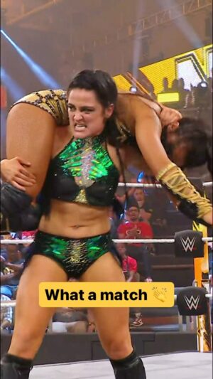 Aoife Cusack Instagram - @real_valkyria survives @xialiwwe to remain the NXT Women’s Champion! #WWENXT