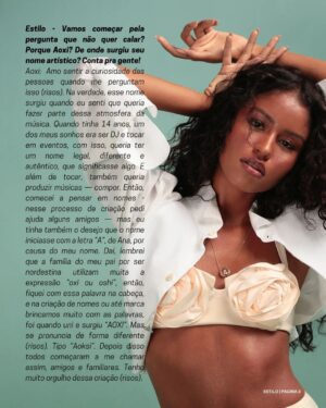Aoxi Instagram - Codinome ARTE! @__aoxi__ ilumina a capa da edição! Em uma entrevista exclusiva com a nossa equipe ela fala sobre moda, arte, música e conta mais detalhes sobre sua carreira!

Arrasta para conferir!

Por @aanaximenes 

Créditos Estilo

Fotos
@pupindeleu
@donaisaa_

Beleza
@andrevelosoreal

Styling
@rodrigogrunfeld

Agradecimentos
@eltonmeneses
@passcomassessoria