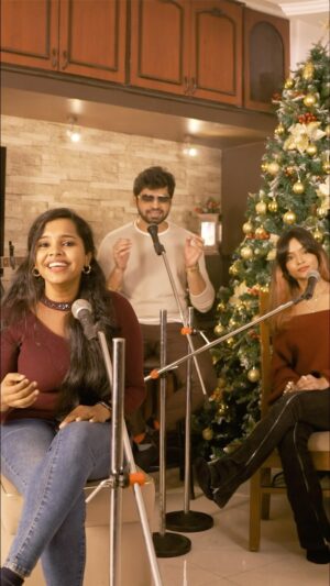Aparna Narayanan Instagram - Kaatu Malli x Nenjame Nenjame! Feel the vibe💙 #tamilrewind #tamilmashup #tamilhits #joshuaaaron