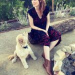 April Bowlby Instagram – Fall is here 🍂
This dress helps heal the earth 
@christydawn #farmtocloset #bodiedress #deadstockfabric #chelseaboot