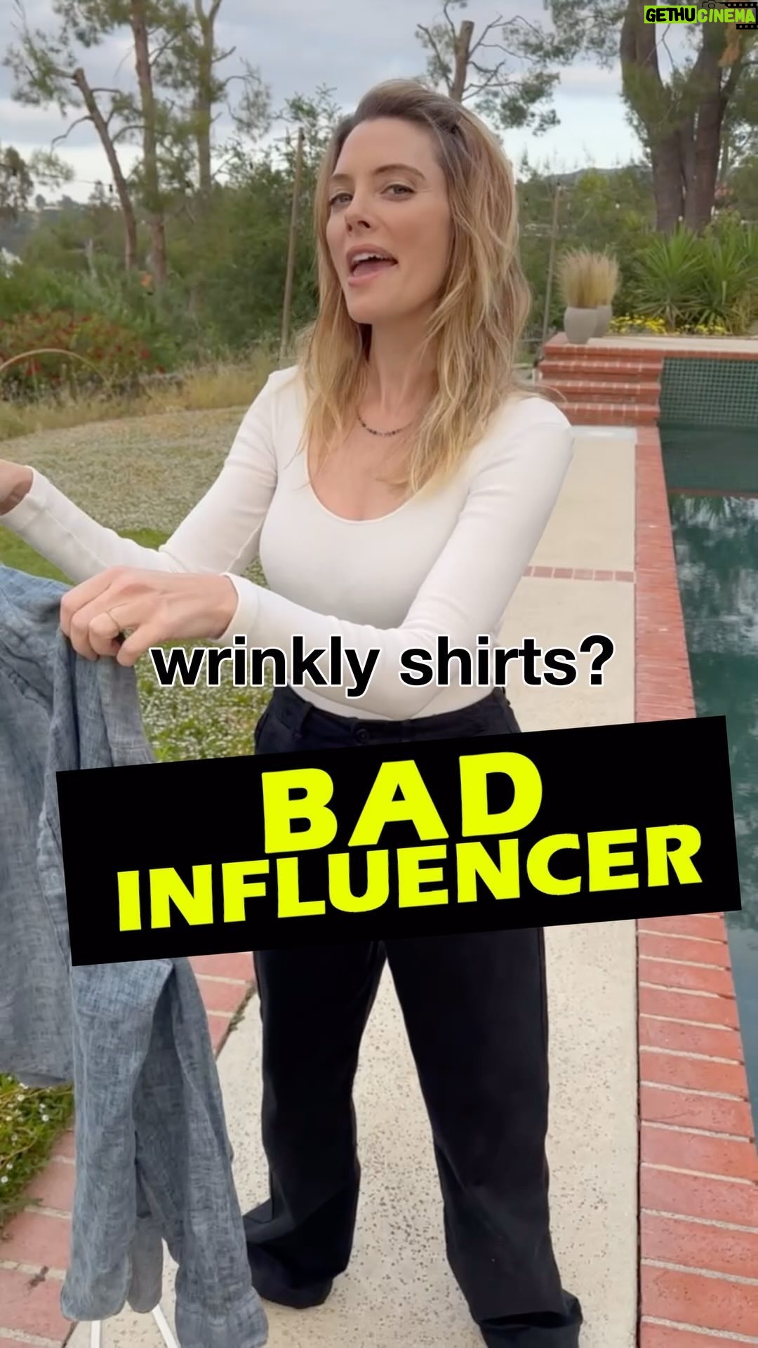 April Bowlby Instagram - You will NOT believe my solution for wrinkled shirts and pants. Hehehehehe 😉🎈🎈🎈☁️🌦️🌥️🌤️