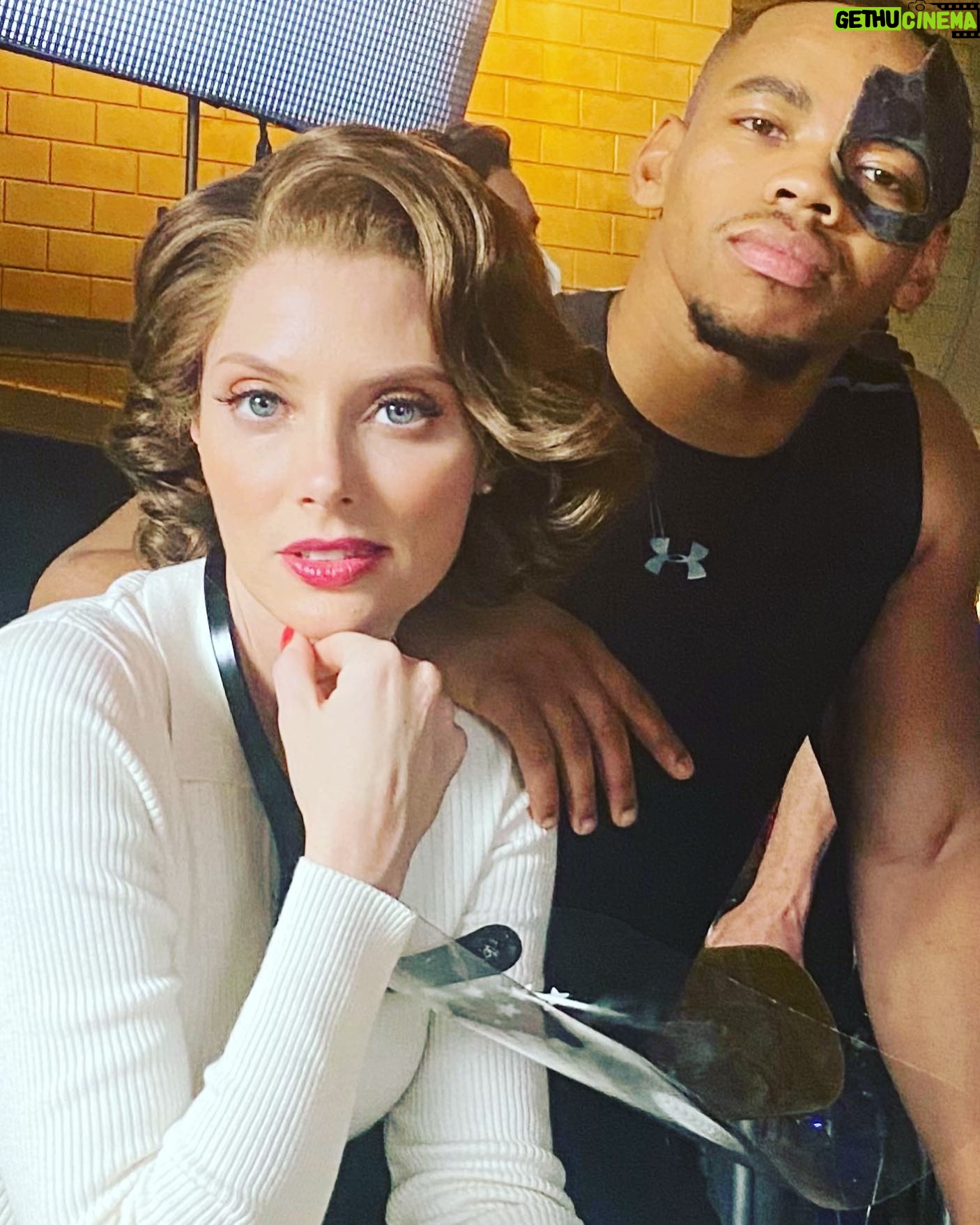 April Bowlby - 17.5K Likes - Backstage with Cyborg & Rita 📸 by @dianexguerrero 💄🧩🦾 #dcuniverse