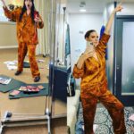 April Bowlby Instagram - When you go to work wearing your new pj’s that @carrieninja suggested and find out that @carrieninja is wearing them today too. #funsetdays #itsthelilthings #shehasthebeststyle