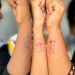Archana Kumar Instagram - Captions really don’t define what these two are to me🥹♥️ These two have seen me in my worst times held me tight and said it will be okay.Those are not just words coz it made me feel like home. Siblings not by blood but by heart♥️✨ சில நாளில் நீ என் தாயே,சில நாளில் நீ என் சேயே நீ மடிமேல் சாயும்போது,அந்த வானம் விரிக்கும் பாயே♥️ Never felt these before since i had no one to stand beside when i was weak.From strangers to siblings destiny made us three come a little bit closer and we ended up having an unbreakable bond. Being a single child i learnt how to share things with them, not just things but my every single happiness and pain. I would say they were there.Yes,they were there with me and for me. The lord was so merciful upon us that we went through so many struggles individually in the past four years yet we were able to get up wipe our tears and faced it TOGETHER. From complaining about life to my Annamalaiyar to thanking him for the best that i have got i have come a long way with them. Can a person be so innocent,down to earth and love somebody unconditionally let me introduce you guys to my Akka♥️ Can a person tolerate you everytime you get cranky,understands your other beautiful face and never leaving your side then you should meet my Anna♥️ Also we inked our favourite tattoo from @killerpaw_tattoos @killerpaw_tattoos_medavakkam Thanks a ton for your amazing work.. Our forever cherishing thing came out really well.. And finally thanking these two for a lifetime wont be enough..♥️ #archu #vanithaka #rajanna #siblings #akka #anna #mytwogundus #happyme #happyus