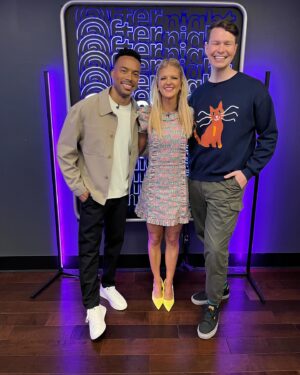 Arden Myrin Instagram - If you didn’t get a chance to see @aftermidnight last week it is up on @paramountplus! @taylortomlinson is a dream! I enjoyed spreading the good word of abstinence with my brother from another mother @zzdoublezz and speaking Franglais to @jourdainfisher!