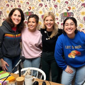 Arden Myrin Instagram - EXCUSE ME! We have a real life BACHELORETTE in the bougie garage!!! The funny and delightful @thekatiethurston joins me @erinkfoley @sellinghossnieh and @kt_money to break down an episode of @bachelorabc!!!! Will You Accept This Rose? is available on @iheartpodcast or wherever you get your Podcasts! 💕💕💕💕