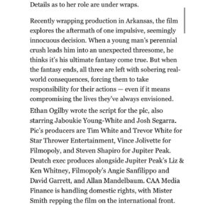 Arden Myrin Instagram - I am SO EXCITED about this!! @chadhartigan is so wonderful, the script is incredible. And @zoeydeutch @jonahhauerking @jaboukie & Ruby Cruz are so lovely. I’m honored to be a part of this! 💕💕💕💕💕