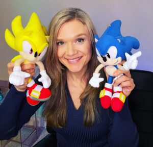 Ariana Richards Instagram - Introducing the kids to the 90’s classics….but tempted to steal these for myself. How many of you got all the Chaos Emeralds?
•
•
•
•
#arianarichards
#sonic 
#sonicthehedgehog 
#sega