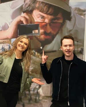 Ariana Richards Instagram - Guess who I ran into this week? 😃
It was incredible to see you again after all these years, Joe (@joe_mazzello)! Thank you so much @amblin @universalpictures for creating this Legacy family so many years ago ❤️ #jurassicpark 
•
•
•
•
#arianarichards 
#josephmazzello 
#jurassicworld 
#amblin 
#universalstudios