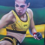 Ariane Lipski Instagram - Arte feita na @rasthaioficial em homenagem a lutadora do UFC @arianelipski de Curitiba. . . . . . #ufcbrasil #ufc #ufccuritiba #mma #muaythaigirls #muaythai #muaythailife #bjj #bjjblackbelt #bjjgirls