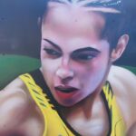 Ariane Lipski Instagram - Arte feita na @rasthaioficial em homenagem a lutadora do UFC @arianelipski de Curitiba. . . . . . #ufcbrasil #ufc #ufccuritiba #mma #muaythaigirls #muaythai #muaythailife #bjj #bjjblackbelt #bjjgirls