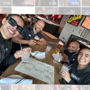 Ariane Lipski Instagram - #tbt from my last fight week! 🤩
Yes, we slept on the floor at the airport for one night 😴✈️ , I got jealous of how easy Jasmine sleeps anywhere 😂 
but we had so much fun anyway! 
I can hardly wait for the next one! 
#tbt da semana da luta! 
Teve muito contra tempo, dormimos no chão do aeroporto, mas no final deu tudo certo!! 🤩🙌🏼❤️ Já quero de novo!