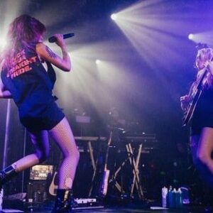 Arianna Powell Instagram - Back home after some incredibly cool shows in London with @iamhalsey.. playing a stripped #nightmare in the Live Lounge at BBC Radio 1, a set at the Capitol Summertime Ball at Wembley Stadium and another dope underplay at the Electric Ballroom. Hell of a time 🤘🏼✨✨ w/ @neuromante__ and @whitenoise1000 Thank you sm @kemperprofiler @gibsoncustom @thebeehive_la @earthquakerdev @strymonengineering @keeleyelectronics #kemper #gibson #strymonengineering #earthquakerdevices #keeley #bbcradio1 #livelounge #wembley #capitolsummertimeball #halsey #fuckyourstraightpride
