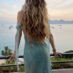 Arielle Raycene Instagram - Cannes Gala 💙💙 Hair: @marykovaleva Dress: @gattinollibymarwan
