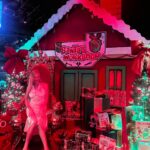 Arielle Raycene Instagram - It was the Christmas in September toy drive last night @theabbeyweho / wearing @ledair.official 🤶🎄