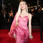 Arielle Raycene Instagram - Rumours Premier 💕 (Back to color for Cannes.) @lena_erziak dress & clutch @lametamorphoseofficial