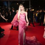 Arielle Raycene Instagram - Rumours Premier 💕 (Back to color for Cannes.) @lena_erziak dress & clutch @lametamorphoseofficial