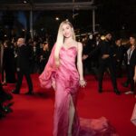Arielle Raycene Instagram - Rumours Premier 💕 (Back to color for Cannes.) @lena_erziak dress & clutch @lametamorphoseofficial