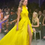 Arielle Raycene Instagram - A night w. @jovanifashions (yellow is coming in hottttt) #nyfw2023