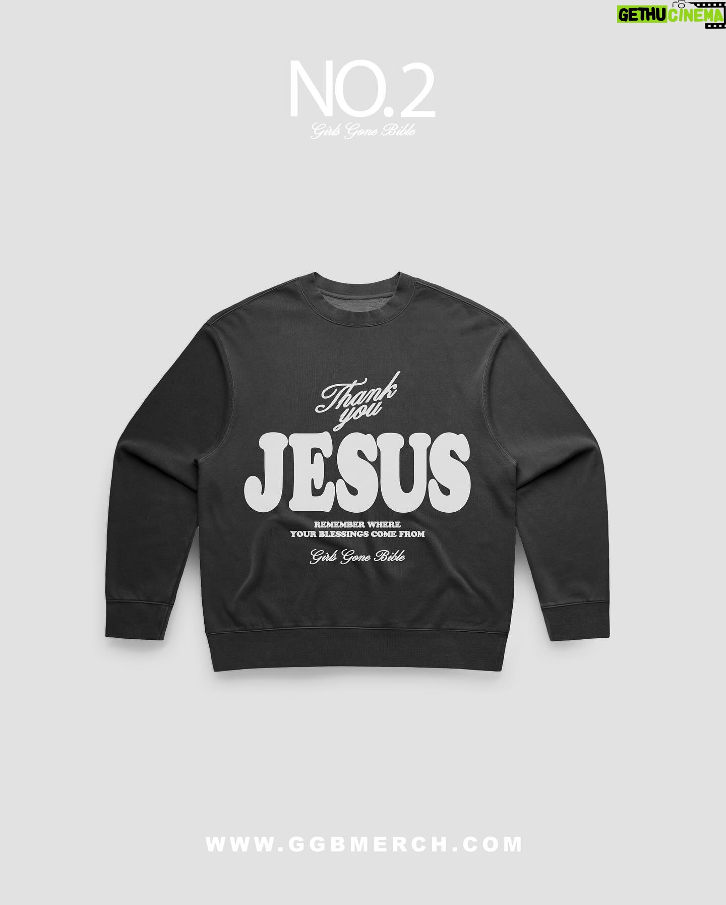 Arielle Reitsma Instagram - GIRLS GONE BIBLE - COLLECTION NO. 2 our second official GGB collection is LIVE —available for presale until Sunday at 11:59 PST ggbmerch.com / link in bio cant wait to see you all in it & match you. love you so much🥹♡