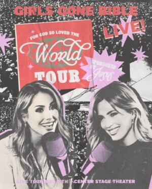 Arielle Reitsma Instagram - IS THAT A WORLD TOUR OR YOUR GIRLS (GONE BIBLE) TOUR?

first night of GGB live show in Atlanta, May 15th at the CENTER STAGE THEATRE.
link in bio for tickets!!!
presale starts Wednesday, March 20th at 10 am ET.
(use code GGBGANG for first dibs🥹)
tickets going on sale for public Friday, March 22nd at 10 am ET.

we can’t believe the time has finally come for us to all be together in person. thank you Jesus. we can’t wait to see you and hug you and laugh with you and most likely cry with you. we love you SO much.
-Ang & Ari