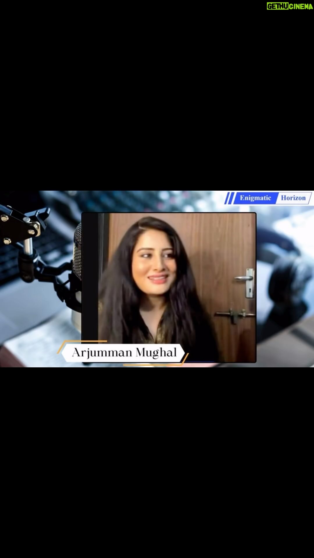 Arjumman Mughal Instagram - #arjummanmughal #at #enigmatichorizon #interviewer #shashisalwani #intervie #bollywoodactress